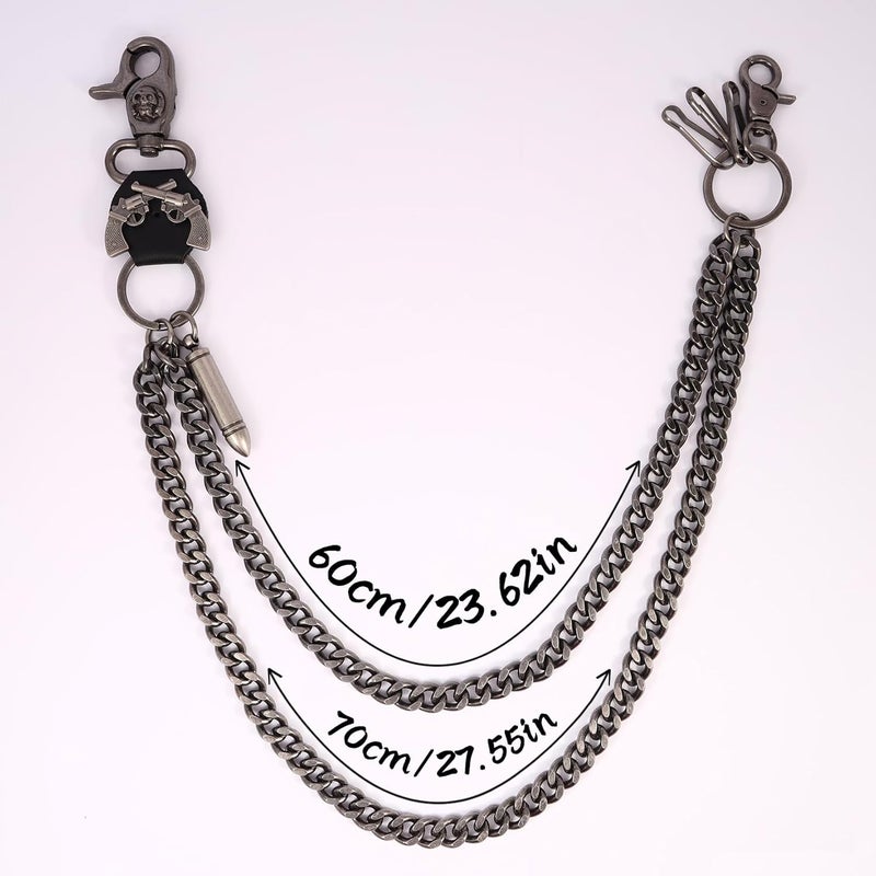 Milakoo Jeans Chains for Men Hip-hop Emo Biker Cool Chains Belt Unisex Punk Chains for Pants - Image 4